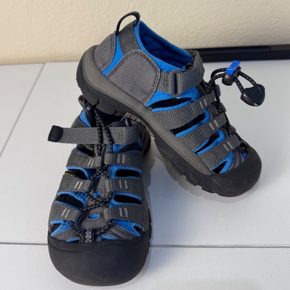 Keen Newport H2 Kids Sandals Size 11 Blue Grey Hiking Water Shoes Gorpcore